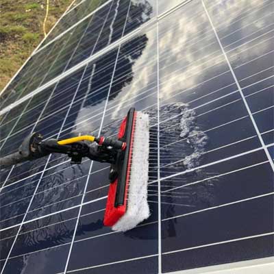 solar panel cleaning hull